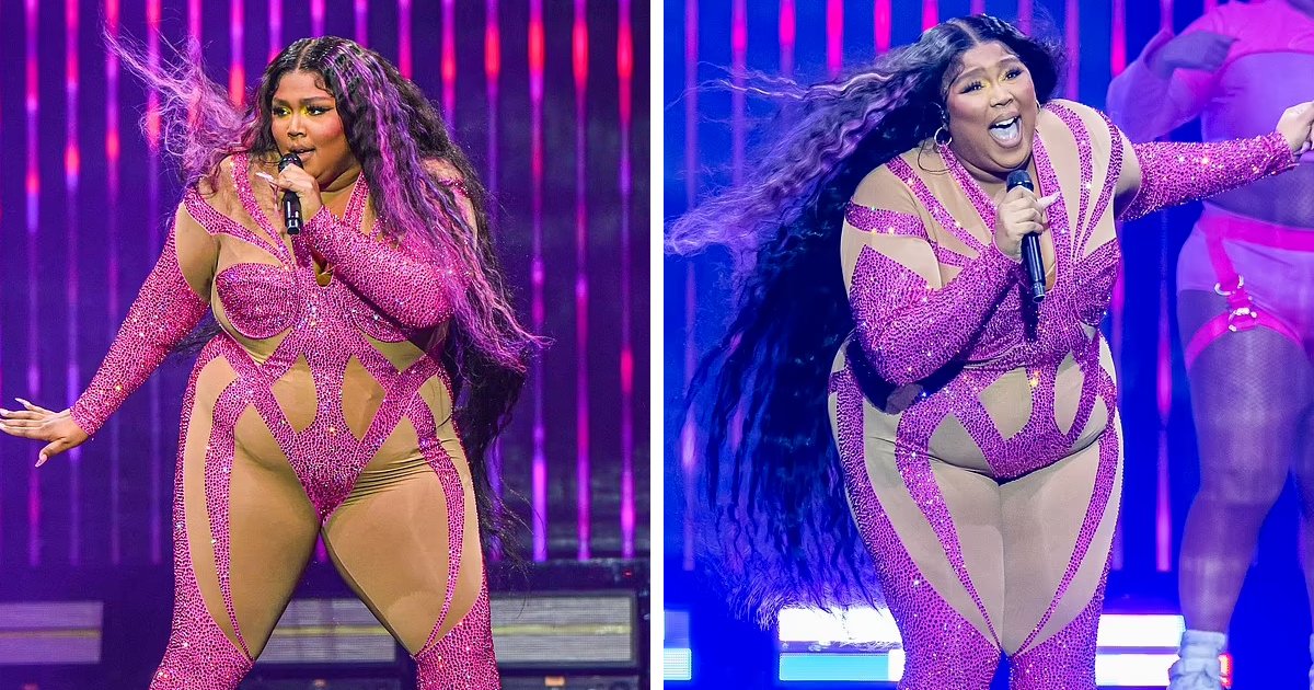 t1.png?resize=412,275 - "Stop Promoting Obesity!"- Lizzo Puts Her Curves On Display AGAIN In Jaw Dropping 'Sparkly Pink Bodysuit'