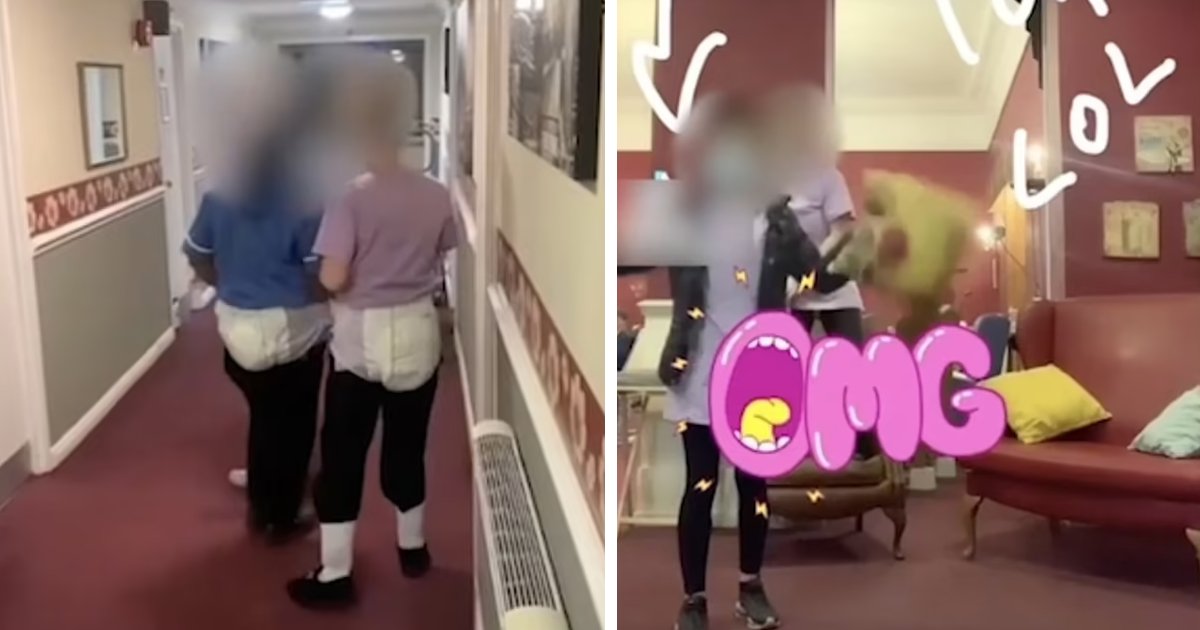 t10 1.jpg?resize=412,232 - JUST IN: New Clip Shows Nursing Home Staff MOCKING 'Elderly Patients' By Dressing Up In DIAPERS & Dancing To Tunes