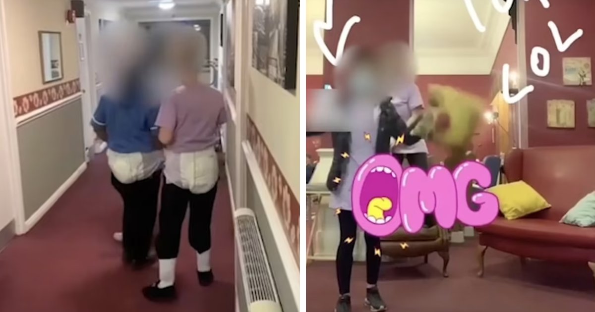 t10 1.jpg?resize=412,275 - JUST IN: New Clip Shows Nursing Home Staff MOCKING 'Elderly Patients' By Dressing Up In DIAPERS & Dancing To Tunes