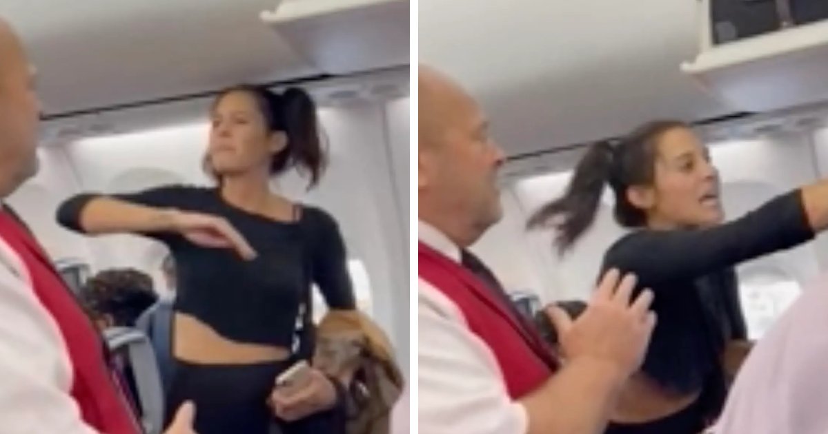 t10 4.png?resize=1200,630 - BREAKING: Passenger Undergoes 'Meltdown' After Crew Asks Her To Take Her Dog 'Off Her Lap'