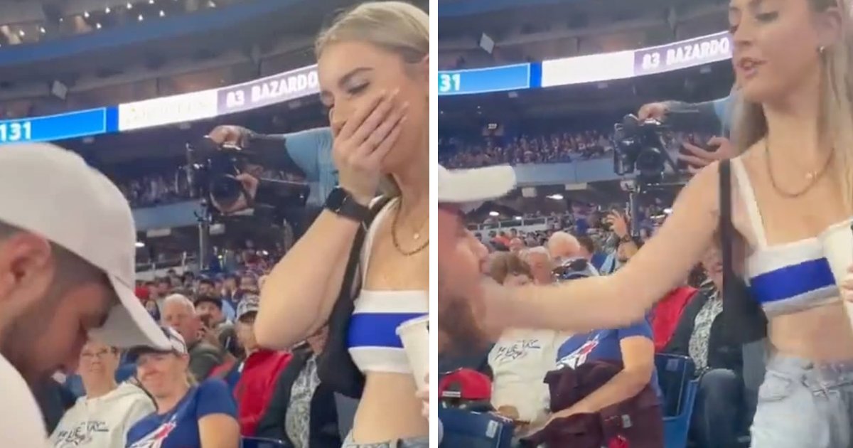 t2 1.jpg?resize=1200,630 - EXCLUSIVE: Public Wedding Proposal Goes HORRIBLY Wrong As Girlfriend SLAPS Her Partner For Using A 'Gummy Ring' To Propose