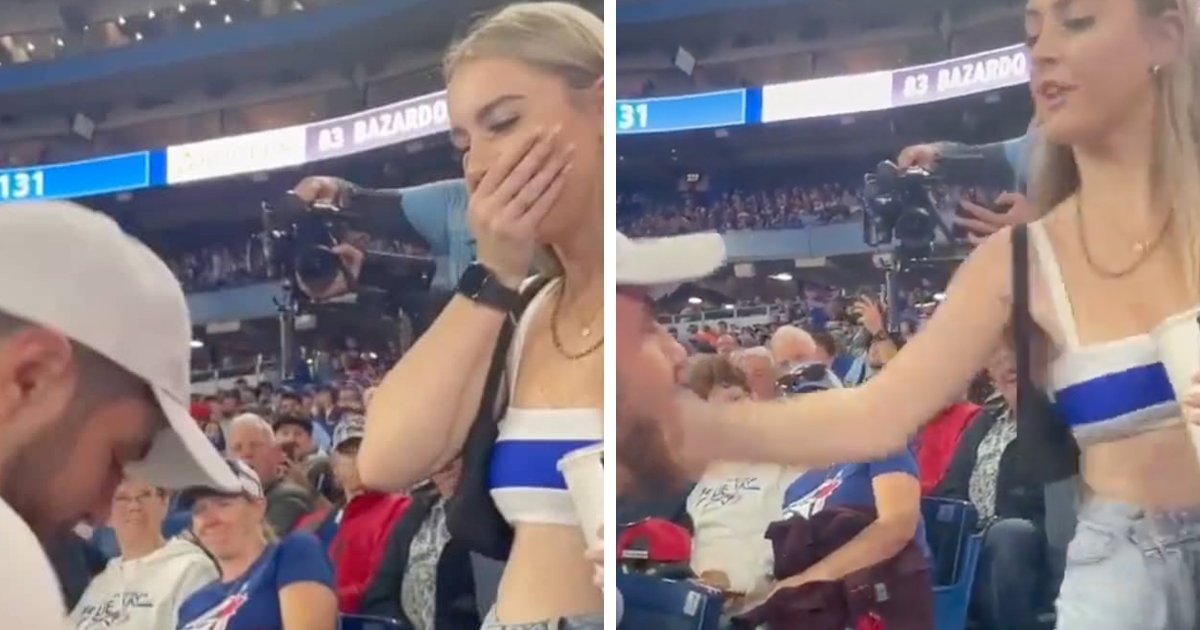 t2 1.jpg?resize=412,275 - EXCLUSIVE: Public Wedding Proposal Goes HORRIBLY Wrong As Girlfriend SLAPS Her Partner For Using A 'Gummy Ring' To Propose