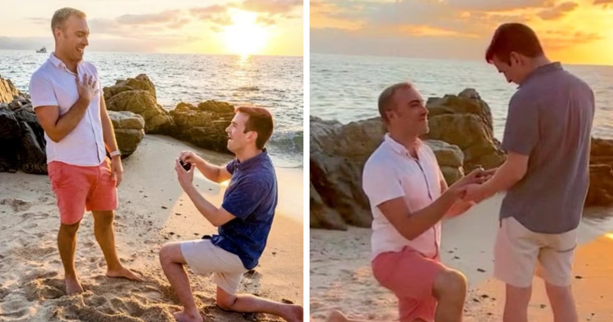 t2 8.png?resize=412,232 - "I Do Too!"- Same Gender Couple Propose To One Another At The 'Same Time' While Watching A Stunning Sunset
