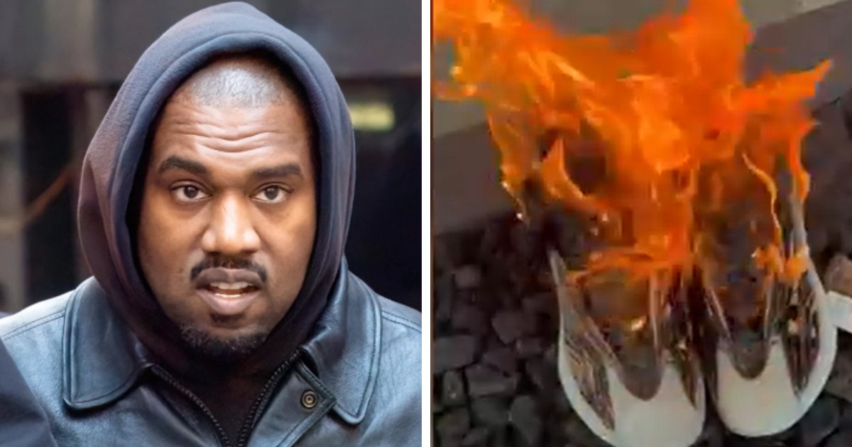 t3 2 1.png?resize=1200,630 - BREAKING: Man Seen BURNING Yeezys Worth $15,000 Due To Kanye West's Controversial Remarks