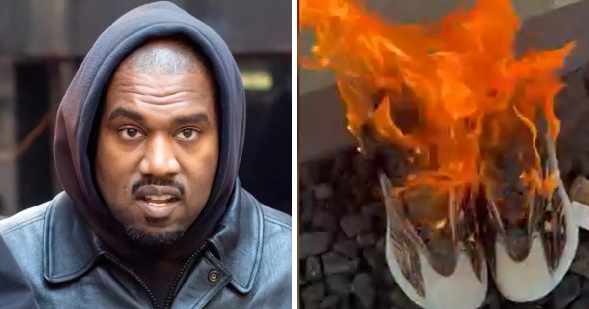 t3 2 1.png?resize=412,275 - BREAKING: Man Seen BURNING Yeezys Worth $15,000 Due To Kanye West's Controversial Remarks