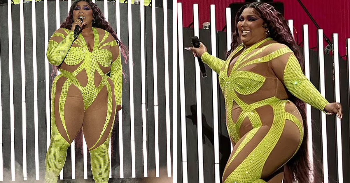 t7 1.jpg?resize=1200,630 - EXCLUSIVE: "How About Putting On Some Clothes For Once!"- Lizzo Heats Up The Stage In New York But Her N*de Bodysuit Has Left Viewers Divided