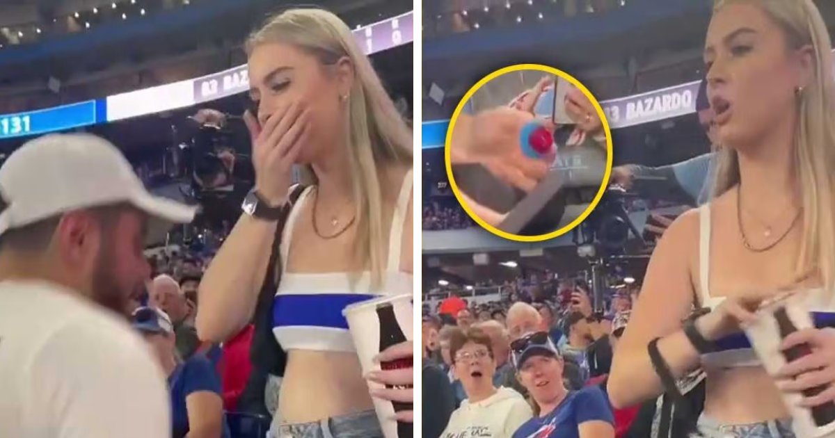 t8 1 2.png?resize=1200,630 - Woman SLAPS Boyfriend For Proposing To Her During Live Sports Game Because He Used A 'Ring Pop' For The Act
