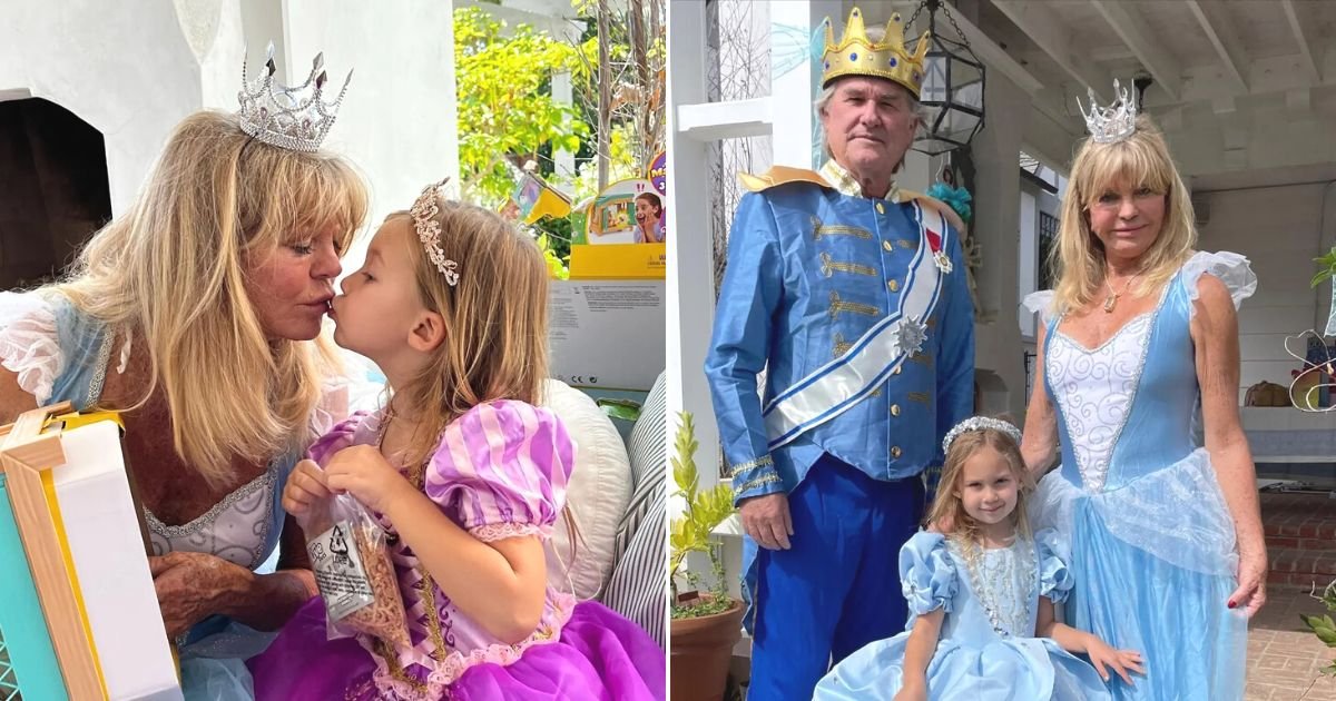 untitled design 92.jpg?resize=412,275 - Goldie Hawn, 76, Looks Unrecognizable As She Dresses Up As Cinderella To Celebrate Her Granddaughter’s Birthday