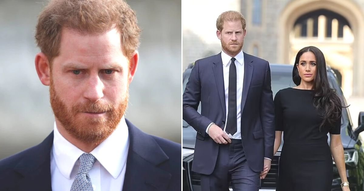 untitled design 94.jpg?resize=412,275 - ‘Look At His Eyes!’ Prince Harry Has ‘Radiated Sadness’ And Looked ‘Thoroughly Miserable’ Ever Since Megxit, Royal Author Says