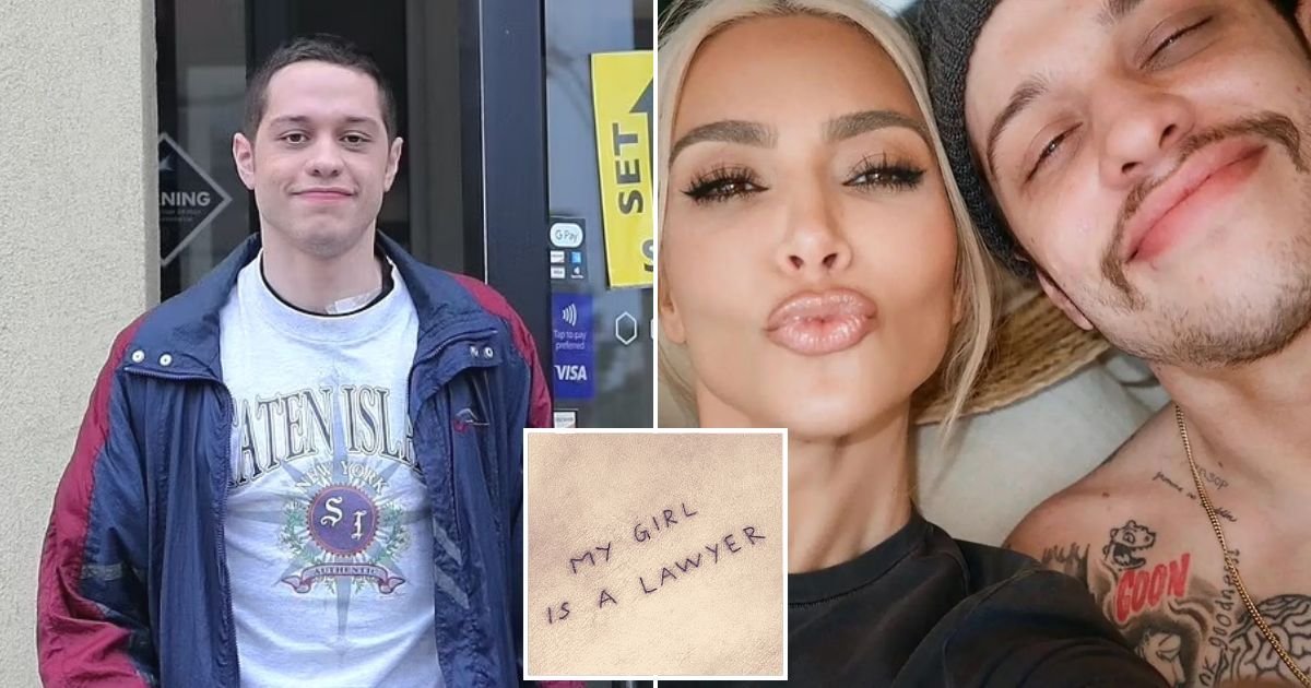 untitled design 98.jpg?resize=412,275 - Pete Davidson Sparks Rumors Of Kim Kardashian-Inspired Tattoo Removal Just Months After Their Split