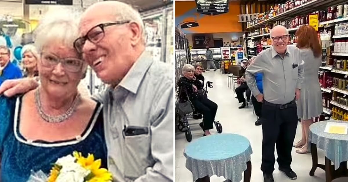 aisle5.jpg?resize=1200,630 - JUST IN: Elderly Couple Tied The Knot In A Grocery STORE Where They First Met After Bonding Over Condiments