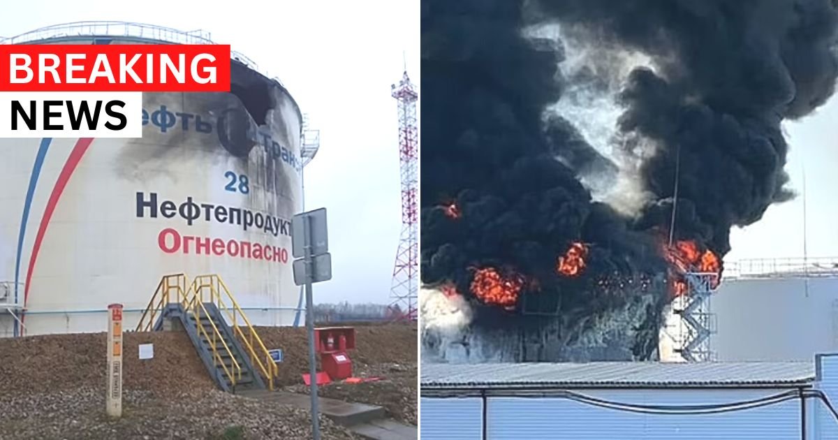breaking 15.jpg?resize=1200,630 - BREAKING: Ukraine BOMBS Russian Oil Depot In Drone Strike Near Moscow