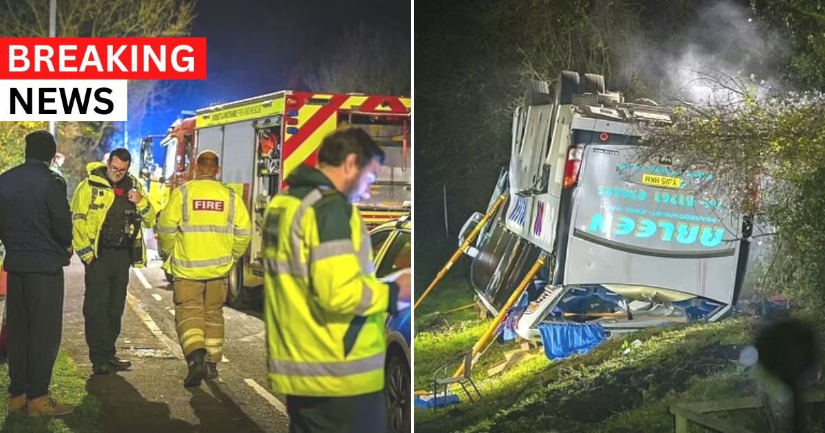 breaking 3 1.jpg?resize=412,275 - BREAKING: Several Children Injured After School Bus Crashes And Flips During A Routine School Run