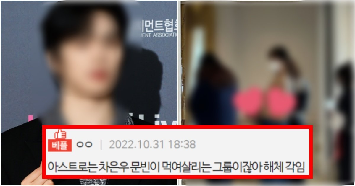 collage 1.jpg?resize=412,275 - ‘차은우한테 묻혀서 있어라 좀ㅋㅋ’ 아스트로 멤버 공연장에 여자친구를 불러 난리 난 상황(+실제 사진, 정체)