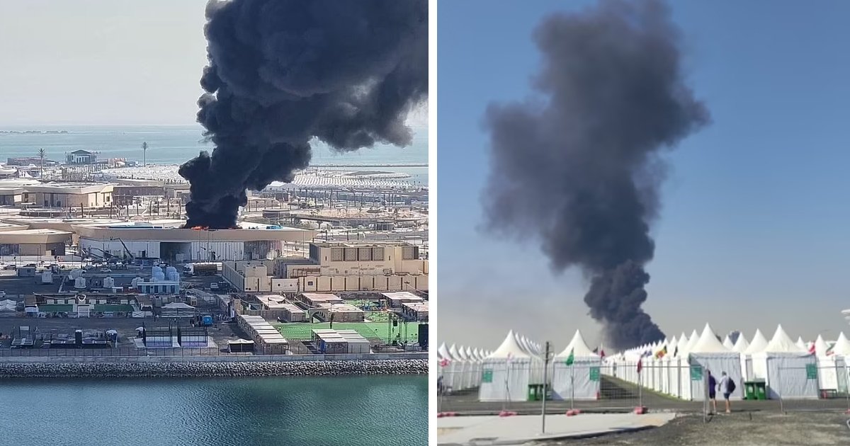 d130.jpg?resize=412,275 - BREAKING: HUGE Fire Breaks Out At Qatar World Cup City Just Moments Before Match