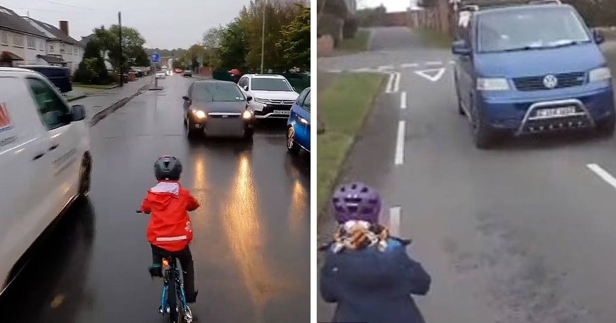 d47.jpg?resize=1200,630 - JUST IN: Cyclists Back Father Who Filmed A Car Driving Too Close To His 5-Year-Old Son On His Bike