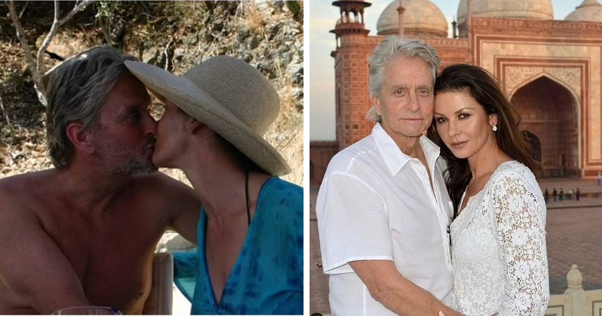 d89 1.jpg?resize=1200,630 - EXCLUSIVE: Catherine Zeta-Jones Shares A 'Sweet Kiss' To Mark Her '22 Year Wedding Anniversary' With Michael Douglas