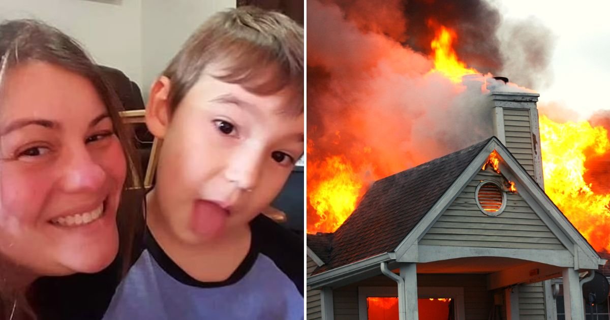 fire5.jpg?resize=1200,630 - 'Why Did I Have A Child?!' 44-Year-Old Mother Said Before Suffocating Her 8-Year-Old Son In A House Fire