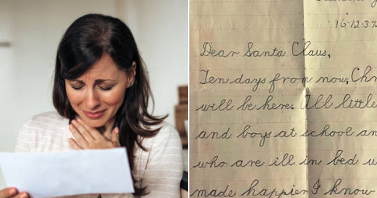 santa4.jpg?resize=1200,630 - Woman Breaks Down In Tears After Finding Her Grandfather's 85-Year-Old Letter To Santa