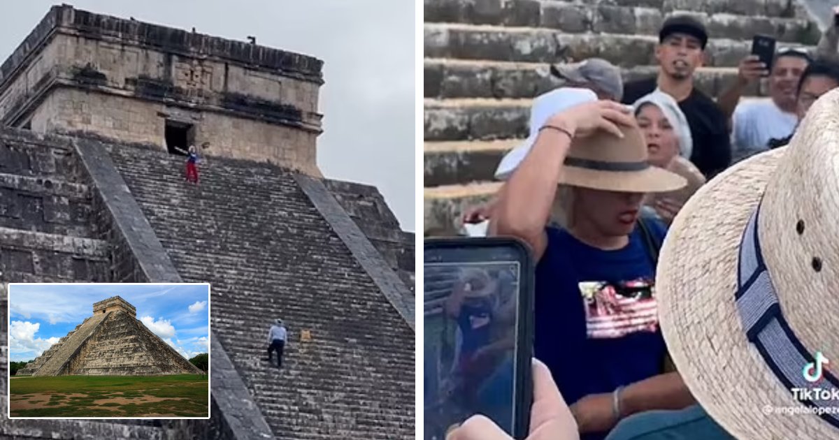 t5 11 1.png?fit=1024%2C538&ssl=1&strip=all - BREAKING: Female Tourist Sparks Fury After SCALING 'Ancient Mayan Temple'