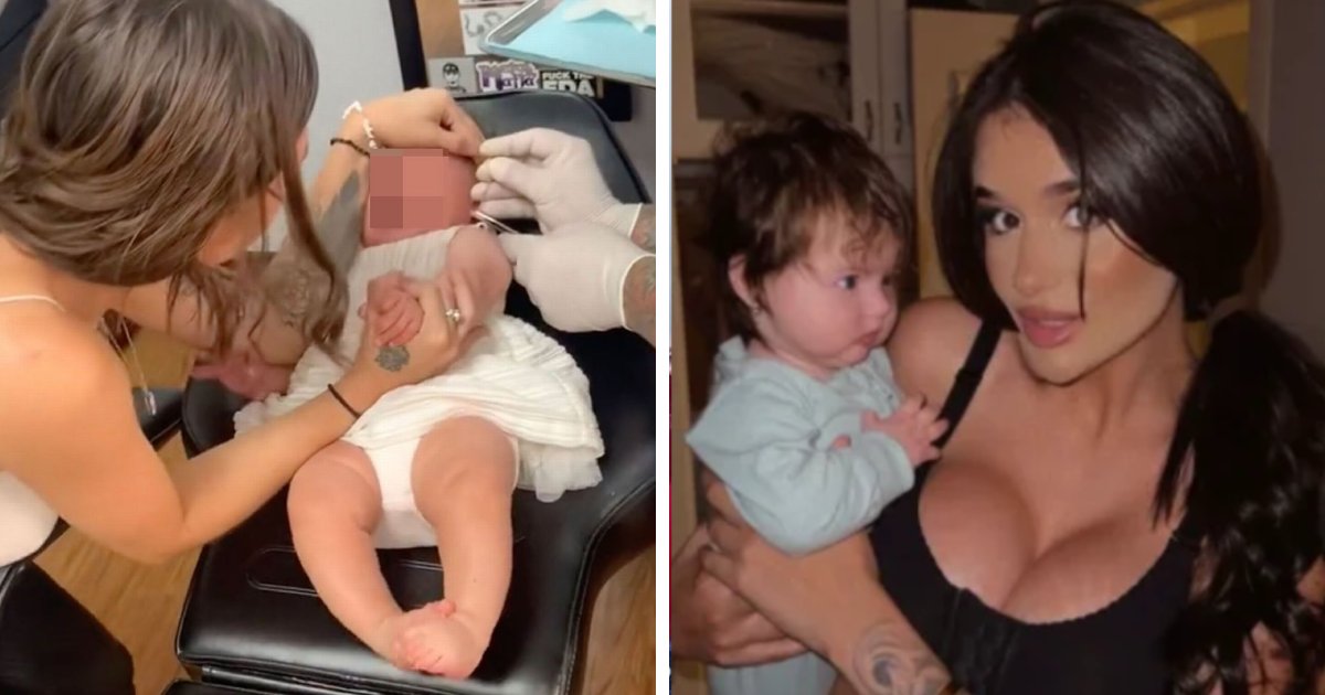 t6 10 2.png?fit=1024%2C538&ssl=1&strip=all - Mom Leaves Internet Divided After PIERCING Her Daughter's Ears 'One Day' After Her Birth