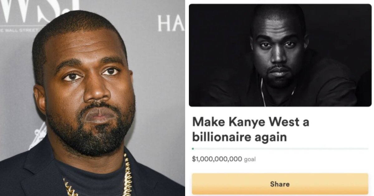 t6 3.png?resize=412,275 - BREAKING: Fans Begin New GoFundMe To Make Rapper Kanye West A BILLIONAIRE Again