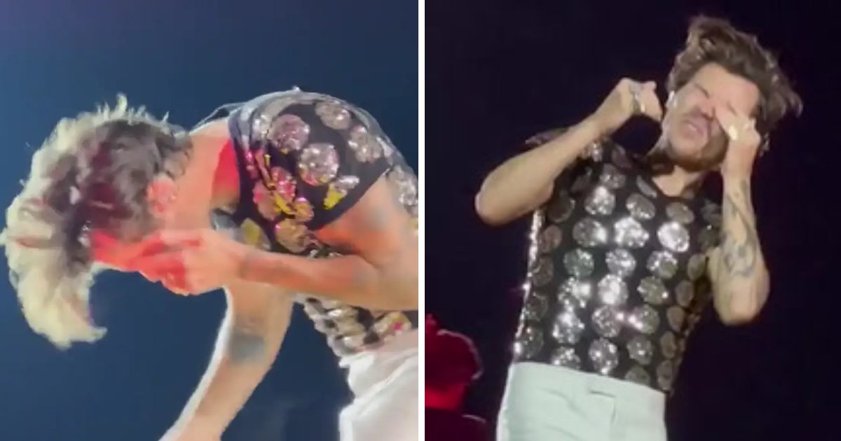 t8 4 1.png?resize=412,232 - BREAKING: Emergency On Stage As Singer Harry Styles HIT In The Eye By An 'Overzealous' Fan