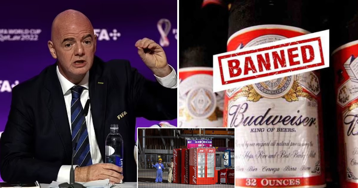 t8 5 1.png?resize=1200,630 - "If You Don't Drink A Beer For Three Hours, You WON'T Die!"- FIFA President Supports Alcohol Ban At The World Cup Stadium In Qatar