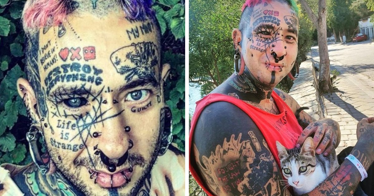 t9 13.png?resize=412,275 - Zookeeper Opens Up About His EXTREME Tattoos & Body Modifications That Makes Him Appear As A 'Criminal' To Onlookers