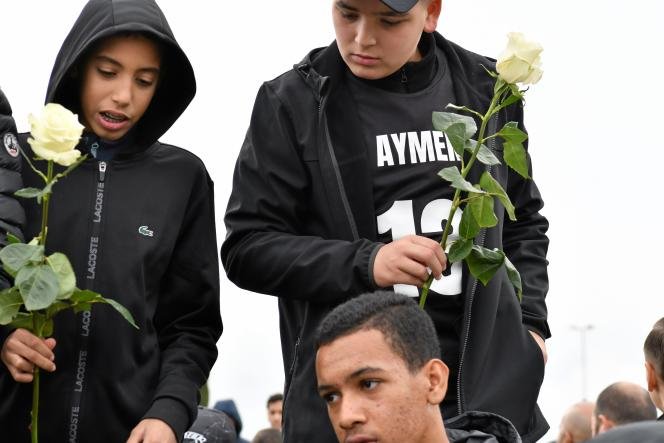 Une marche en hommage à Aymen a été organisée à Montpellier, le 20 décembre, peu avant les obsèques de l’adolescent.