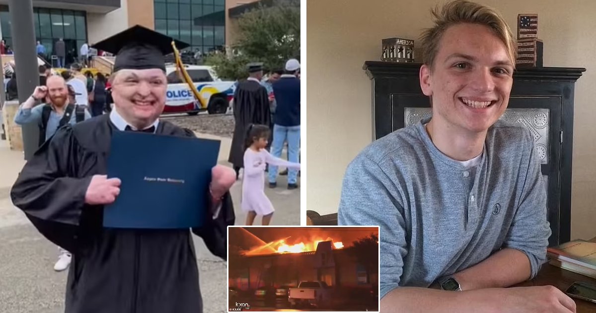 d107.jpg?fit=1024%2C538&ssl=1&strip=all - BREAKING: Tear-Jerking Moment As 24-Year-Old Texas Student Graduates After Being Terribly BURNED In Tragic Arson Attack