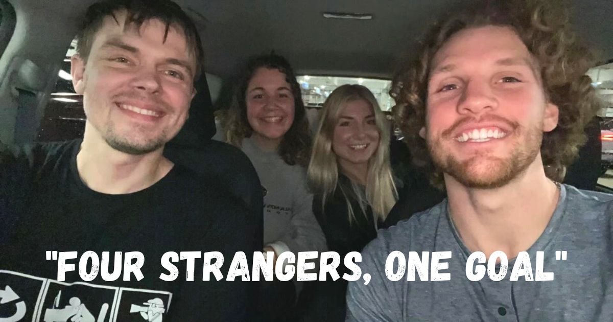 four strangers one goal.jpg?resize=1200,630 - Four Strangers Go On A 20-Hour Road Trip After Their Flight Was CANCELED On Christmas Eve