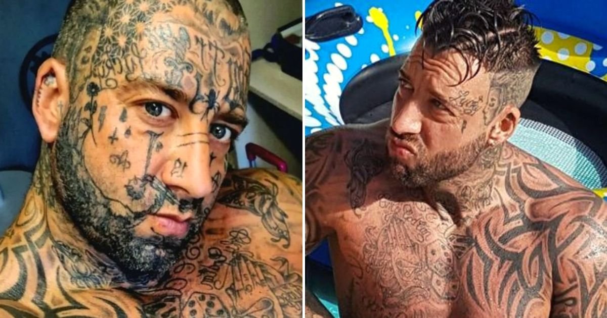 ian5.jpg?resize=1200,630 - Man Who Spent $36,000 On Tattoos Shares Photos Of Himself BEFORE His Dramatic Transformation