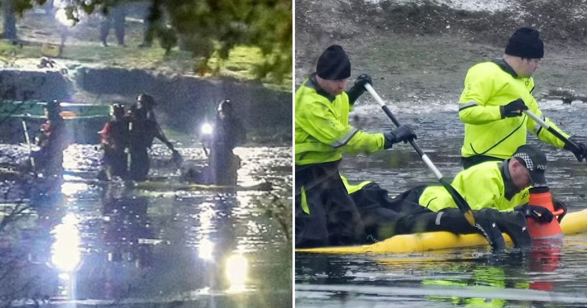 lake7.jpg?resize=412,275 - Police Officer PUNCHED Through Ice To Rescue Three Children After They Fell Through Ice On A Frozen Lake