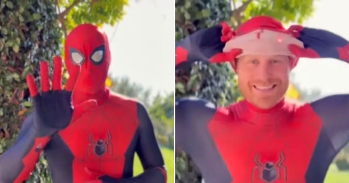 spiderman4.jpg?resize=1200,630 - JUST IN: Prince Harry Dresses As SPIDERMAN For Grieving Children Of Parents KILLED While Serving In British Armed Forces