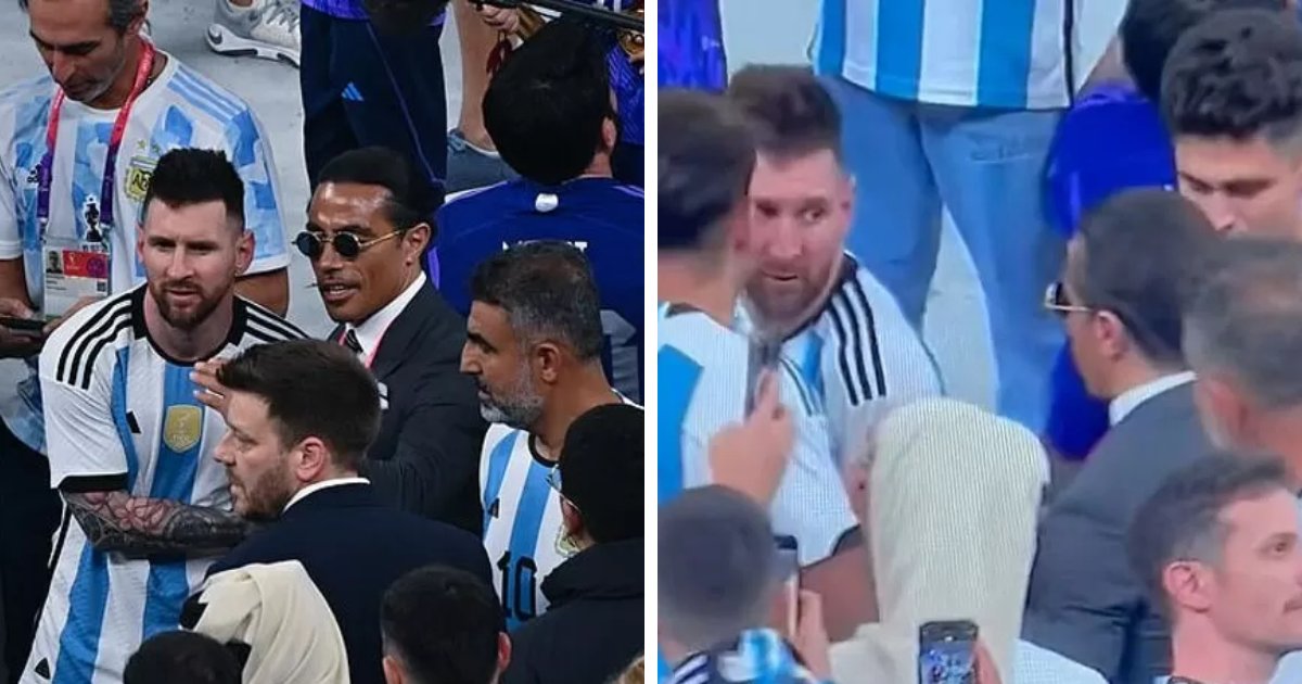 t4 6.png?resize=412,232 - BREAKING: Major CRINGEWORTHY Exchange Takes Place On Pitch Between Lionel Messi & Salt Bae