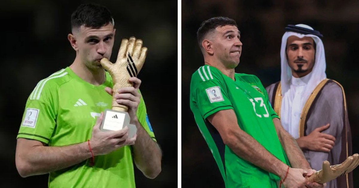 t5 6.png?resize=1200,630 - BREAKING: Argentina's Goalkeeper BLASTED For Making RUDE Gesture With His 'Golden Glove' Award