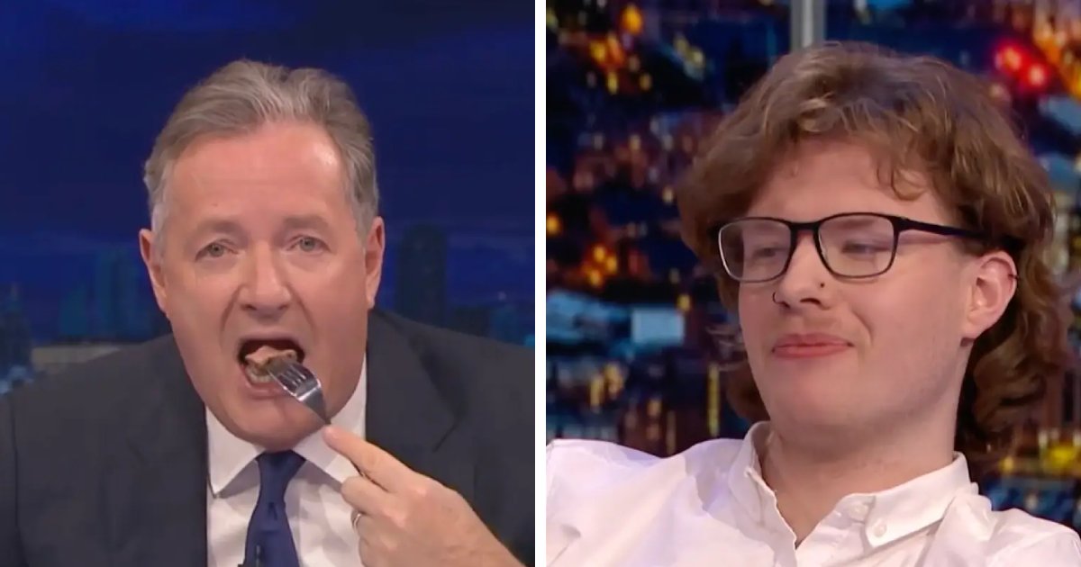 t6 14.png?resize=412,232 - EXCLUSIVE: Piers Morgan BASHED Online For Eating Steak In Front Of 'Vegan' Activist To Prove His Point