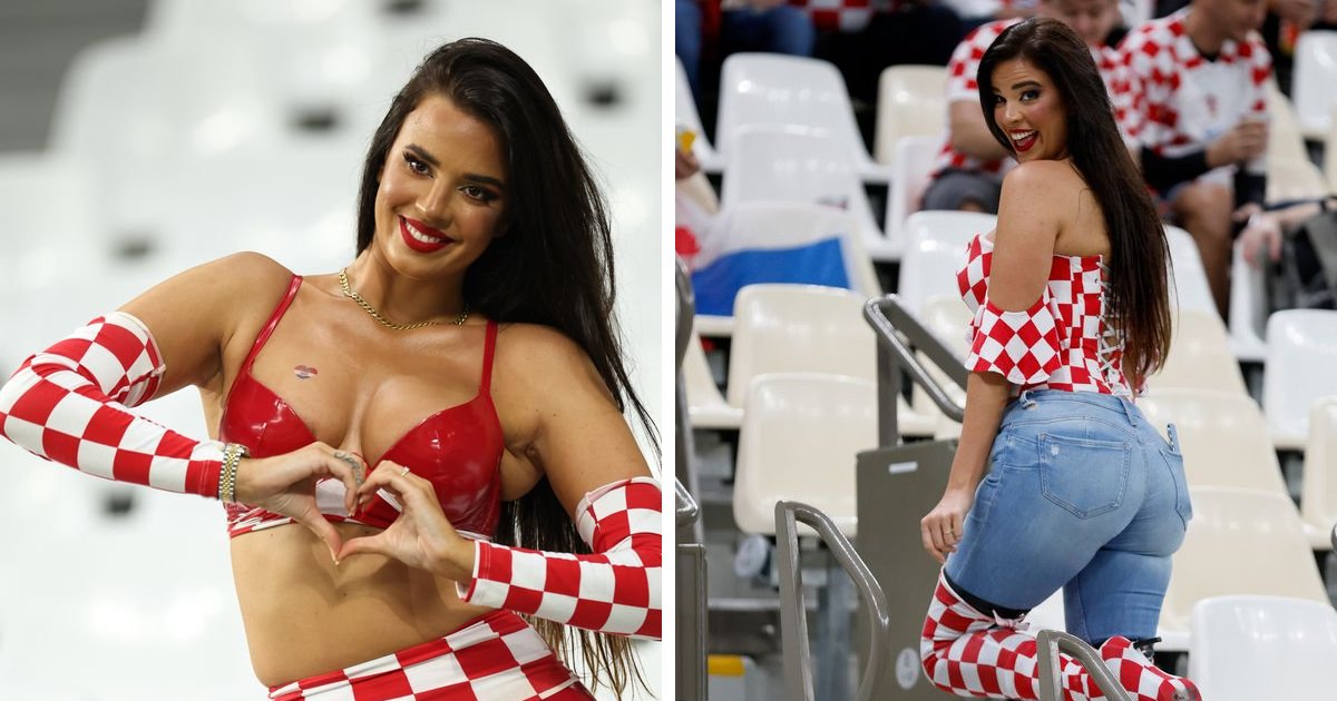 t7 5.png?resize=1200,630 - EXCLUSIVE: FIFA's Hottest Fan Shows Off Her BULGING Bum In Skin Tight Leggings During World Cup Final