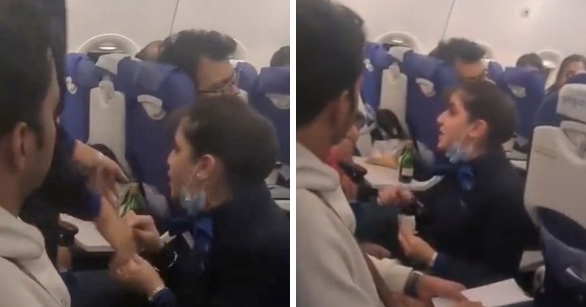 t8 7.png?resize=412,275 - BREAKING: Flight Attendant Tells Passenger To SHUT UP After He Made Her Colleague Cry