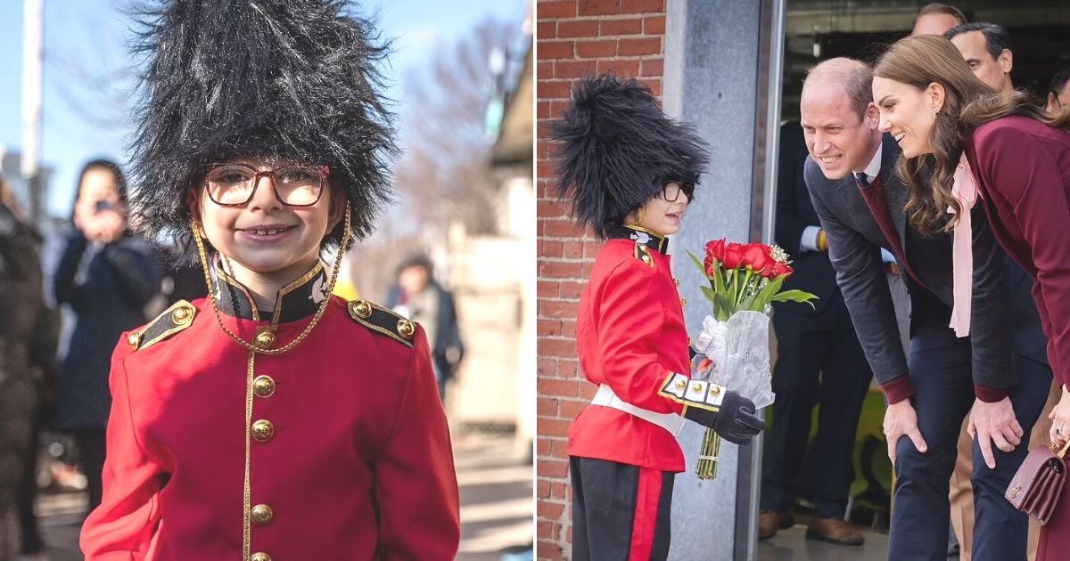 untitled design 26.jpg?resize=1200,630 - Kate And William Arrange A Meeting With 8-Year-Old Superfan Who Dressed As A Royal Guard To Greet Them