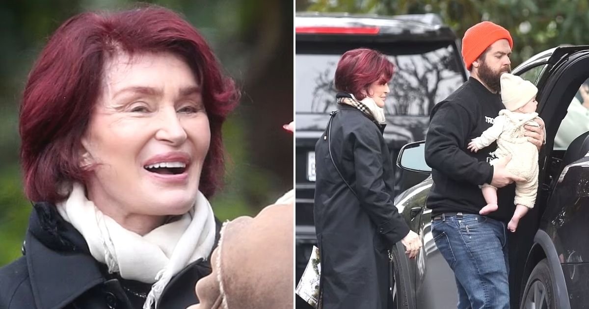 untitled design 38.jpg?resize=1200,630 - Sharon Osbourne, 70, Shows Off Her Youthful Looks As She Spends Time With Her Son And Granddaughter