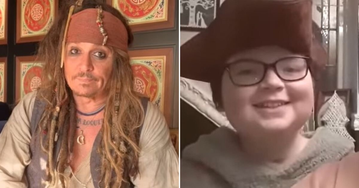 untitled design 82.jpg?resize=1200,630 - Johnny Depp Transforms Into Captain Jack Sparrow To Surprise Terminally-Ill Boy