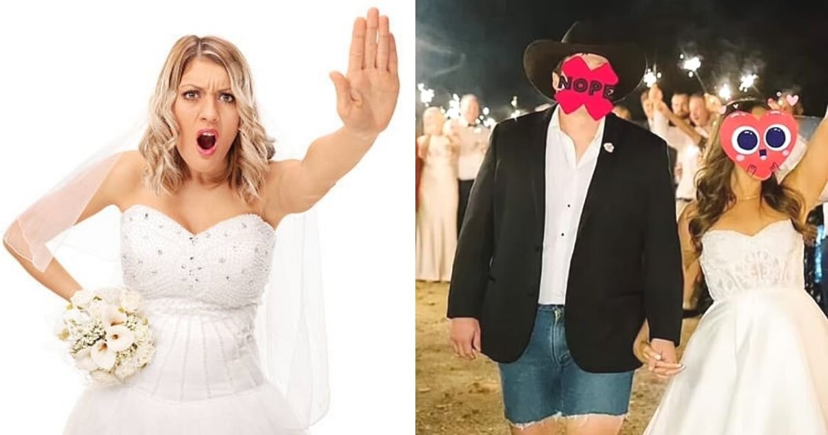 untitled design 89.jpg?resize=1200,630 - Groom Faces Backlash After Wearing Denim SHORTS And Cowboy Boots To His Wedding