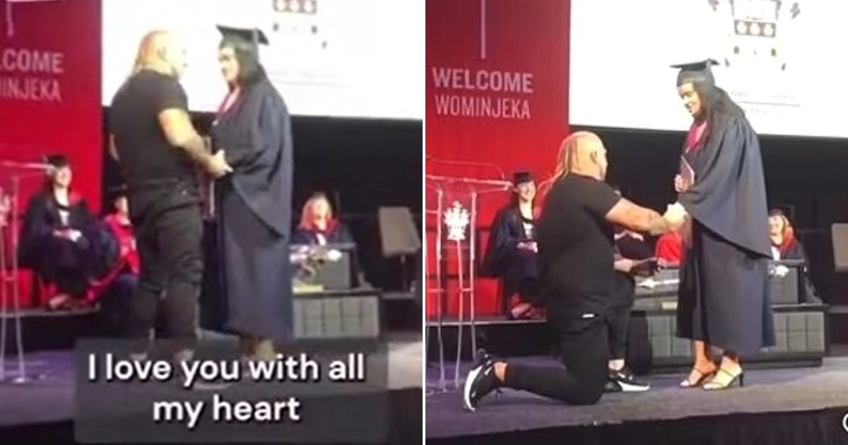 untitled design 96.jpg?resize=412,232 - Man Interrupts Girlfriend's Graduation Ceremony To PROPOSE To Her In Front Of Hundreds Of People