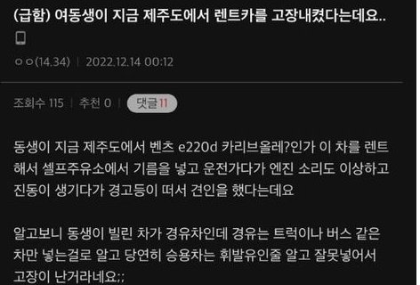 20230131164537.png?resize=1200,630 - 20대 여자 렌트카 혼유 사고