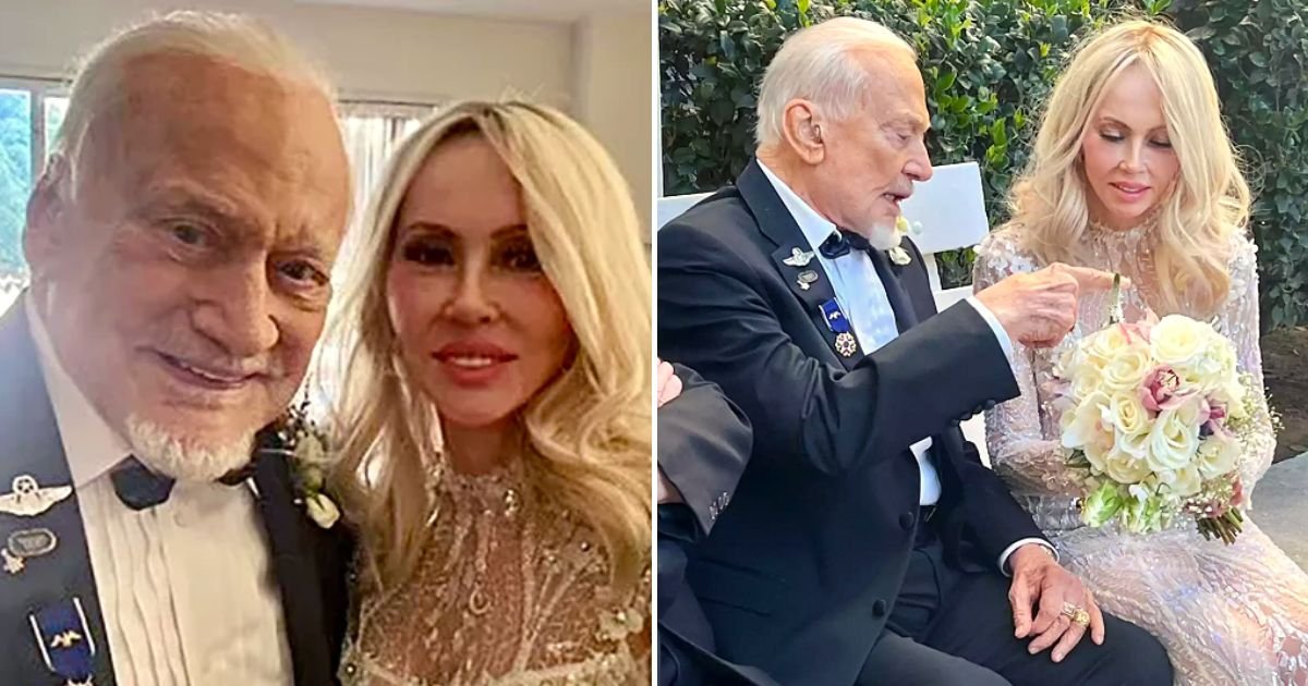 buzz4.jpg?resize=1200,630 - JUST IN: Buzz Aldrin Gets MARRIED For The FOURTH Time As He Celebrates His 93rd Birthday