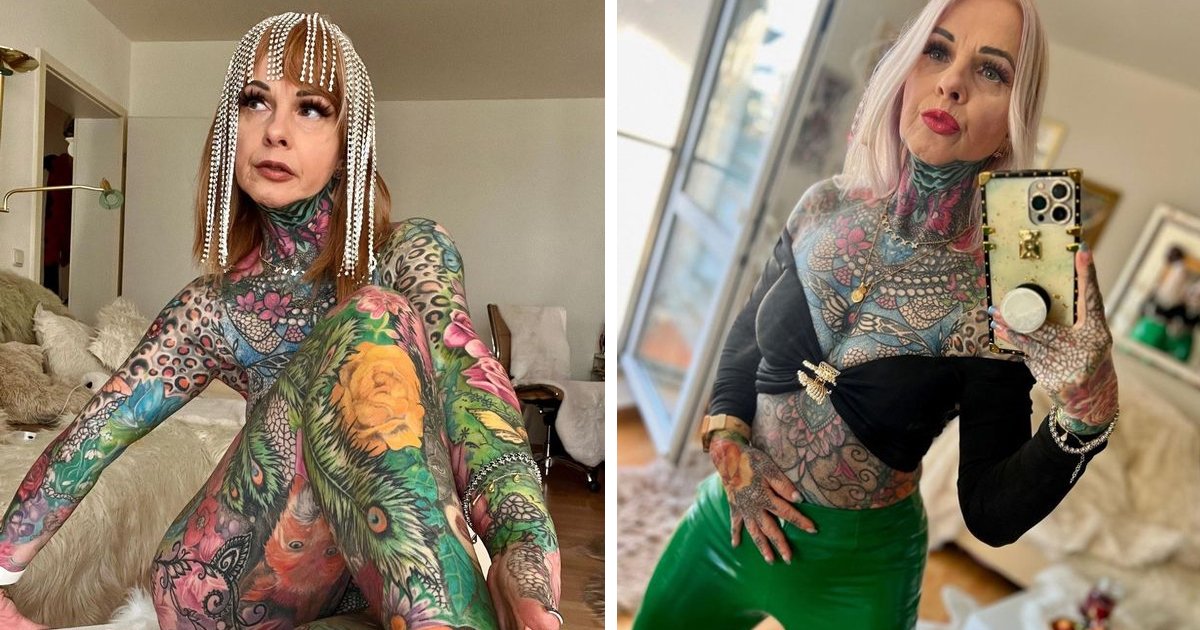 EXCLUSIVE: Tattooed Gran 'Strips Down' To Reveal Her Body Full Of ...