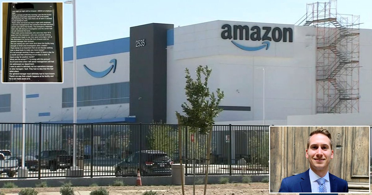 d54.jpg?resize=1200,630 - BREAKING: Amazon Employees Blast Company For Being Forced To 'Walk Over' Their DEAD Colleague