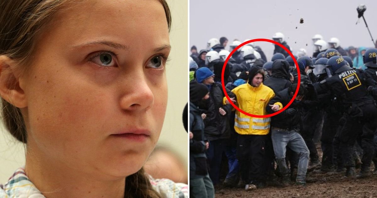 greta4.jpg?resize=1200,630 - JUST IN: Greta Thunberg, 20, Was Manhandled By POLICE After She Joined Dozens Of Anti-Coal Mine Protesters